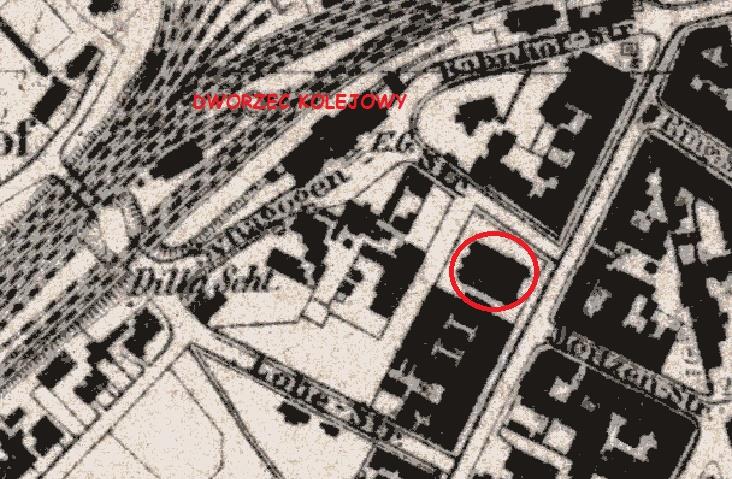 Synagoga na starej mapie ..jpg