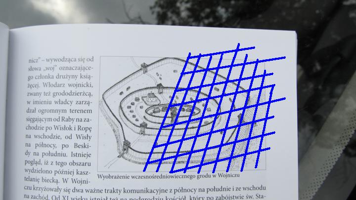 Rysunek z książki Grody i Zamki nad Popradem i Dunajcen - obszar grodziska zniszczony przez Dunajec.JPG
