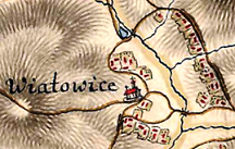 Zbór w Wiatowicach - austriacka mapa First Military Survey 1787 r..png