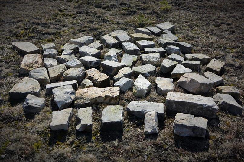 Widok ogólny lapidarium na nowym cmentarzu żydowskim (1).JPG