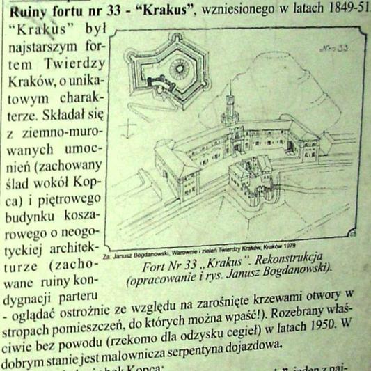 1. Fort Krakus - fragment tablicy informacyjnej pod kopcem.JPG