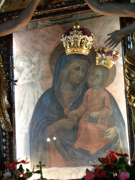 KR kosciol karmelitow kaplica MB Piaskowej obraz w oltarzu.JPG