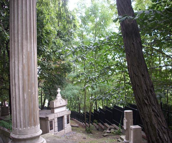 1. Stary Cmentarz w Podgórzu - kolumna na grobowcu Zollów.JPG