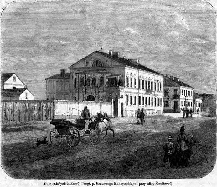 Pałac Konopackiego - Tygodnik Ilustrowany 1867 r..JPG
