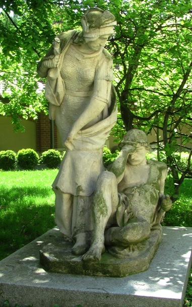 Grażyna i Litawor w ogrodzie Pałacu Czapskich - fot. 3.JPG