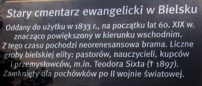 Bielsko Biała - Stary Cmentarz Ewangelicki - fot. 4.JPG