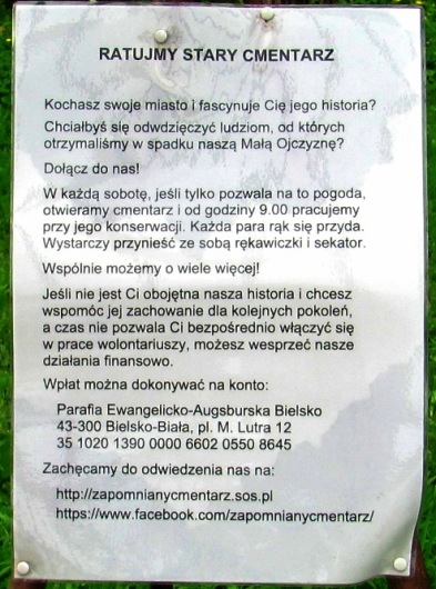 Bielsko Biała - Stary Cmentarz Ewangelicki - fot. 10.JPG