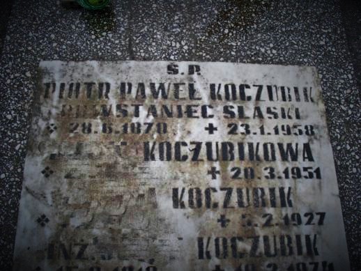 Powstaniec - Piotr Koczubik - cmentarz przy ul. Henryka Sienkiewicza (1).JPG