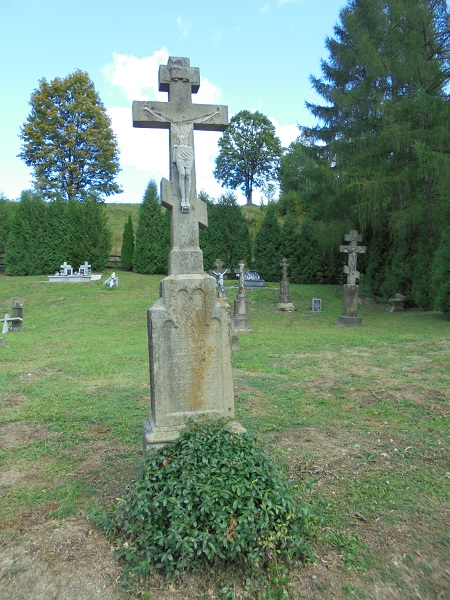 Bodaki cerkiew cmentarz nagrobek grekokatolicki.JPG