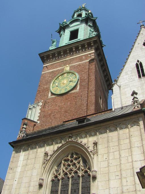 2. Kraków - katedra na Wawelu - Wieża Zegarowa.JPG