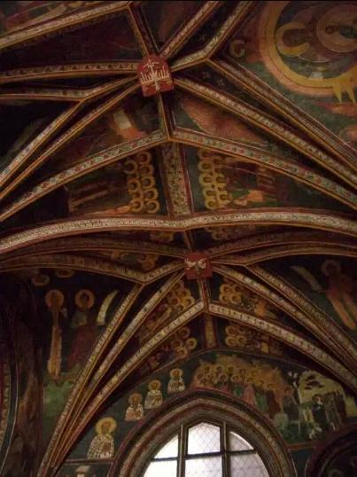 4. Wawel - Kaplica Świętokrzyska - ruskie freski.JPG