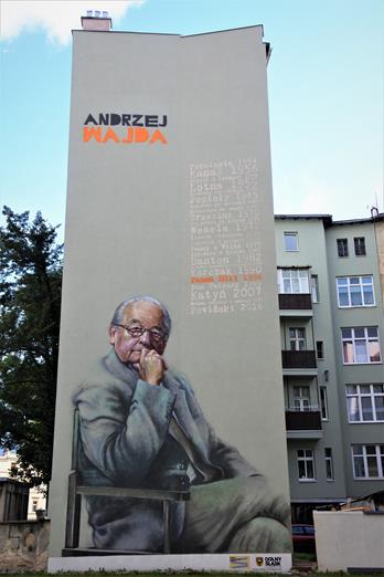 Andrzej Wajda na muralu (1).JPG