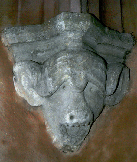 Świdnica (katedra) - głowa świni.jpg