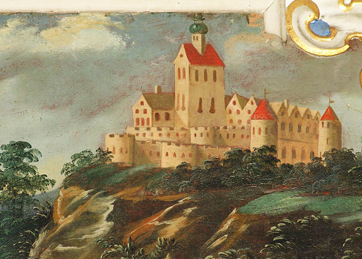 3. Zamek Świny w roku 1655..JPG