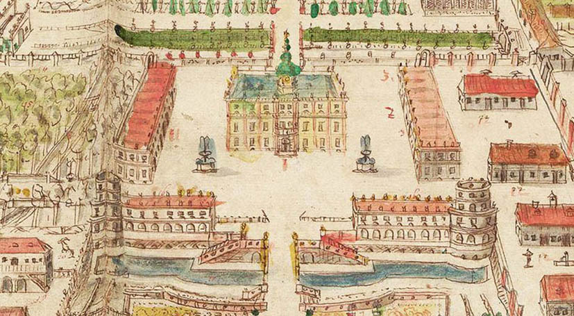 7.   Ölse  (ob. Olszany) - F. B. Werner pałac 1754 r..jpg