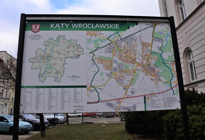 Kąty Wrocławskie - plan miasta.JPG