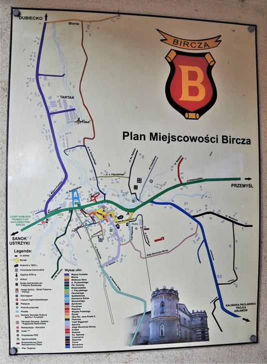 Bircza - plan miejscowości.JPG