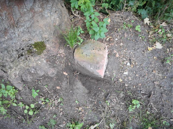 Wolibórz (1) - kamień oznacznikowy na granicy z Nową Rudą.JPG