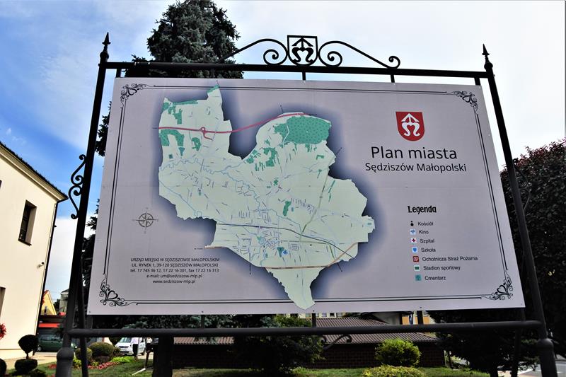 Sędziszów Małopolski - plan miasta.JPG