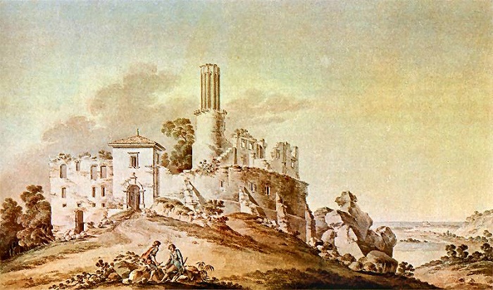 Rabsztyn - zamek rycina XVIII wiek.jpg