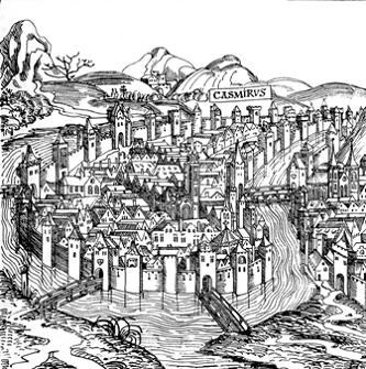 Najstarszy znany widok Kazimierza - XV wiek.jpg