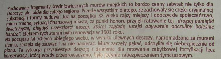 Dobczyce - mury Starego Miasta - 16.JPG