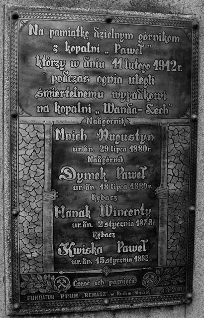 Grób ofiar wypadku w kopalni Paweł z 11 lutego 1912 roku (3).JPG
